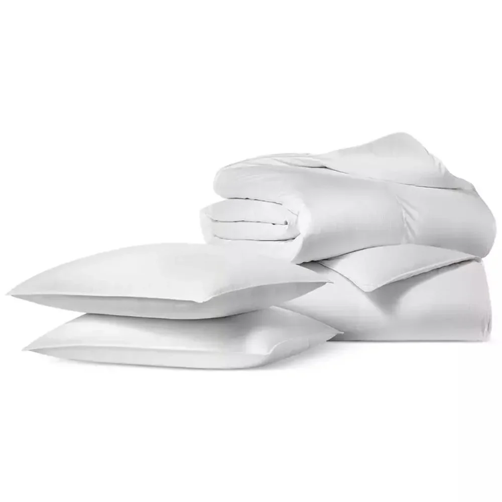 Charter Club Goose Down Feather Comforter Full / Queen Size Damask Check Luxury